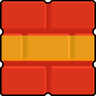 Spanish flag in a Mario bros brick block